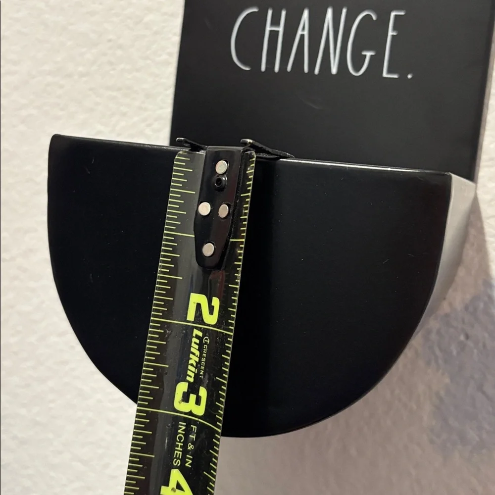Rae Dunn Black 'Keep the Change' Wall Hook